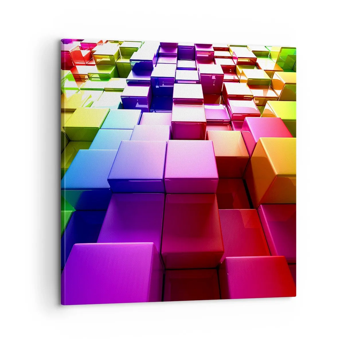 Obraz na plátne - Op-artové spoločne v tíme - 60x60 cm