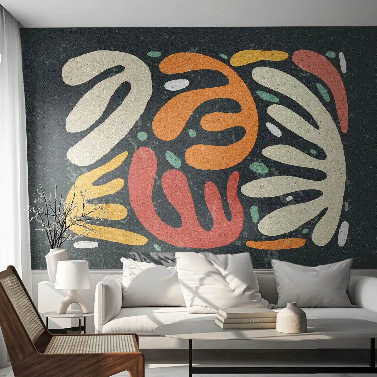 Fototapeta Standard Eco - Kompozícia – hneď ťa chytím - Boho, Minimalizmus, Vo veku - 450x315 cm