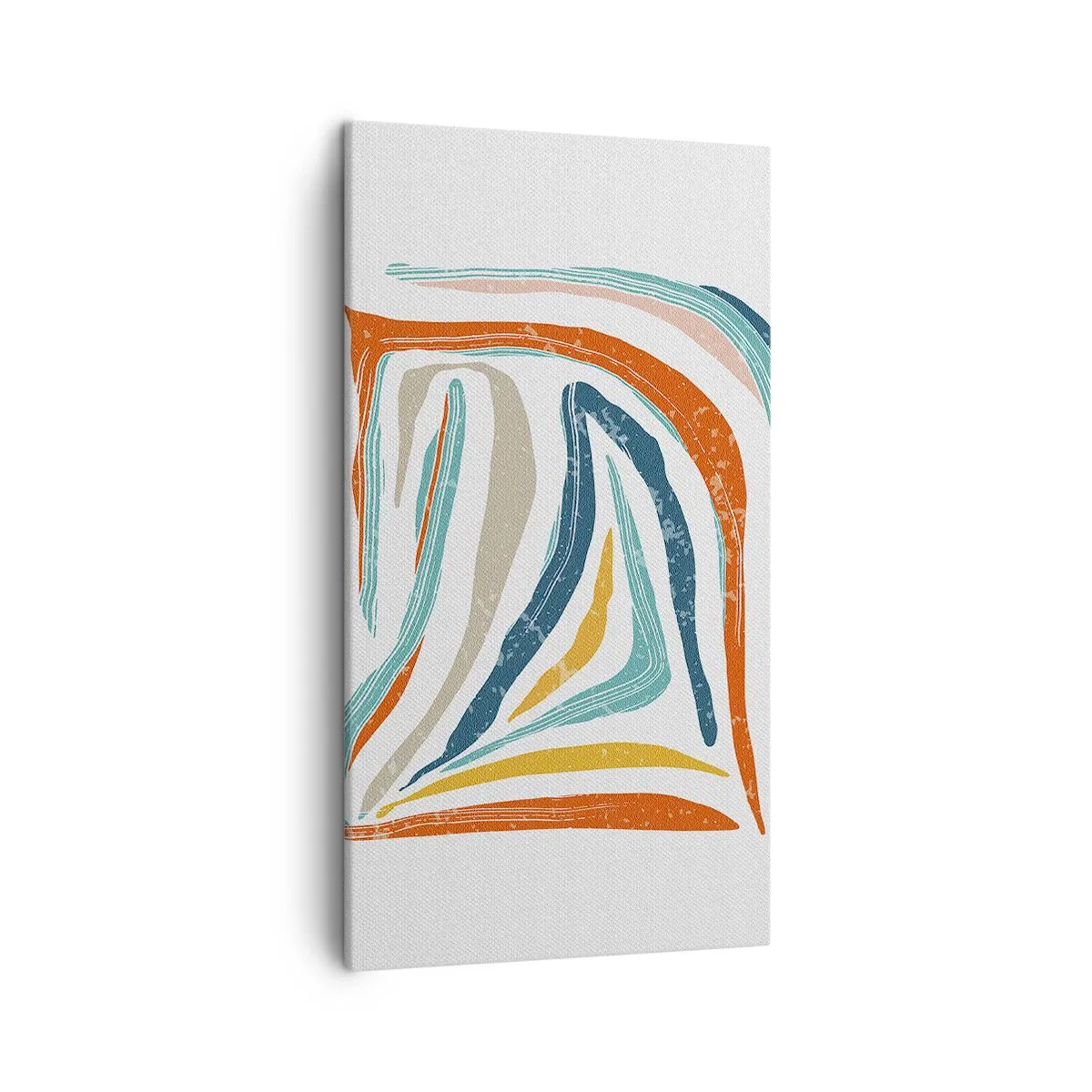 Obraz na plátne - Priateľsky usmievavá abstrakcia - 45x80 cm