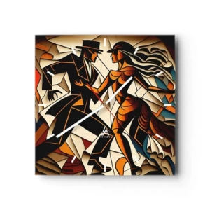 Nástenné hodiny - Tanec vrelosti a vášne - 30x30 cm