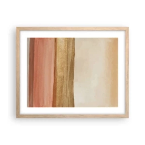 Plagát v ráme zo svetlého duba - Vertikálna kompozícia - 50x40 cm