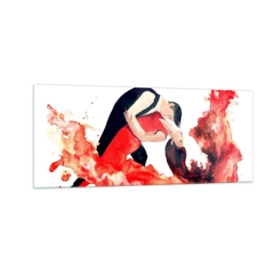 Obraz na skle - Tango - zmyselná vlna - 100x40 cm