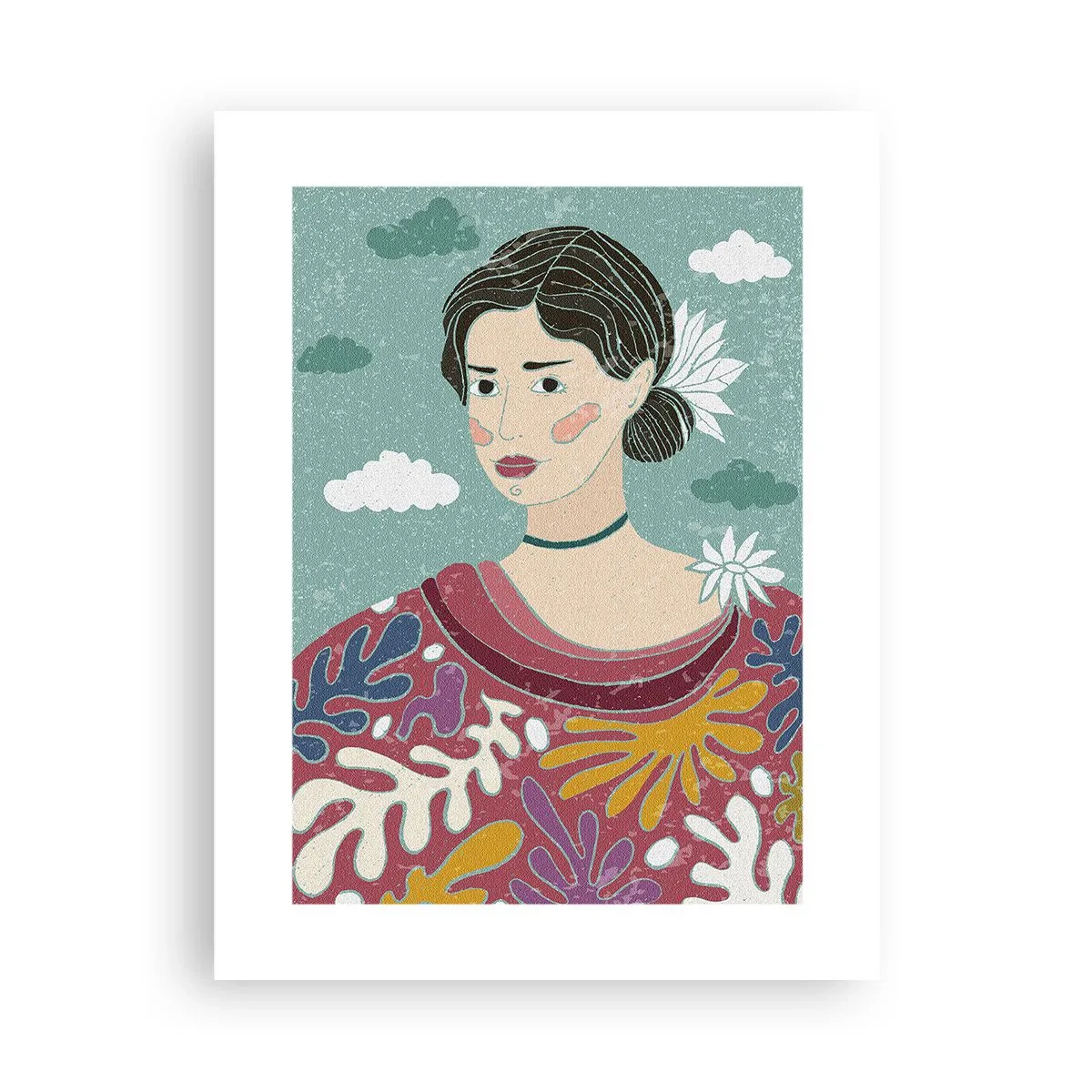 Plagát - S melanchóliou v pohľade - 30x40 cm