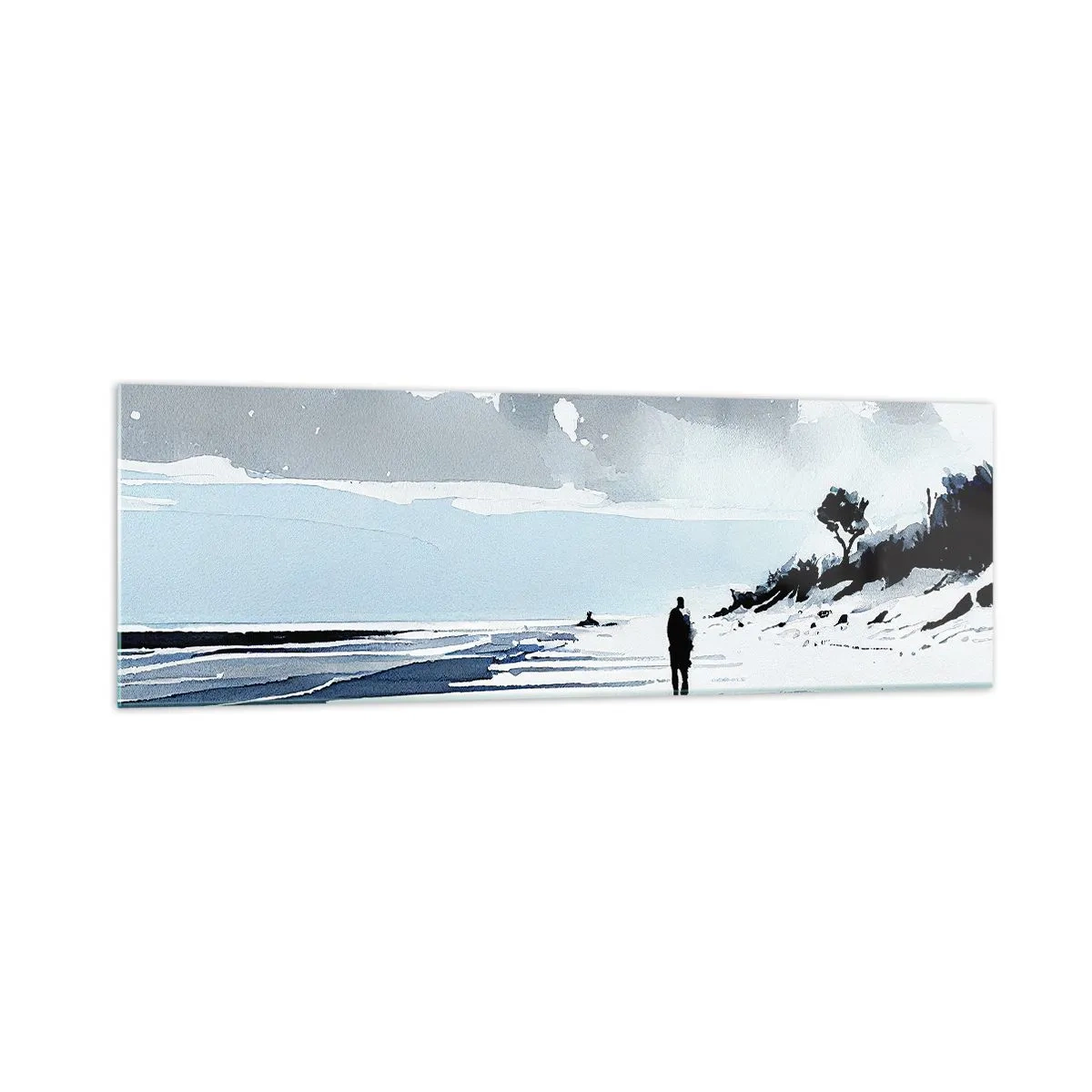 Obraz na skle - O samote - 160x50 cm