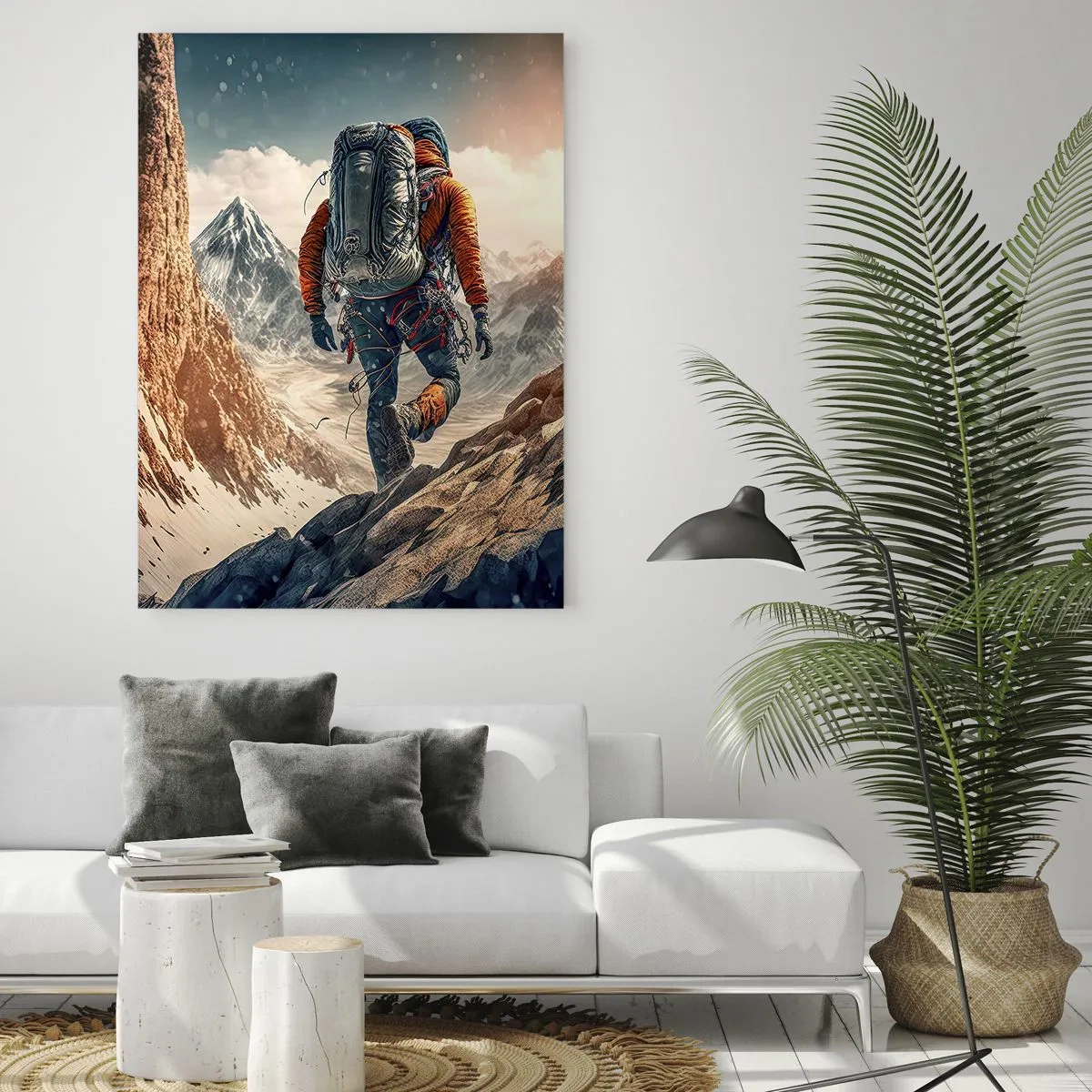 Obraz na skle - Osamelý bojovník - 80x120 cm