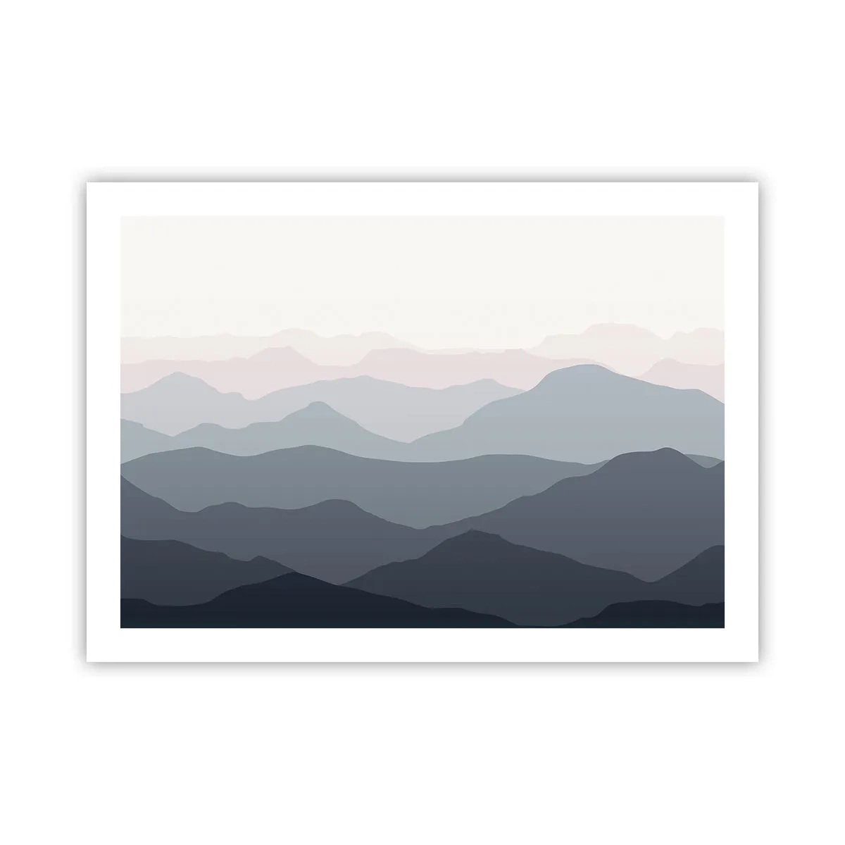 Plagát - Vlny hôr - 70x50 cm