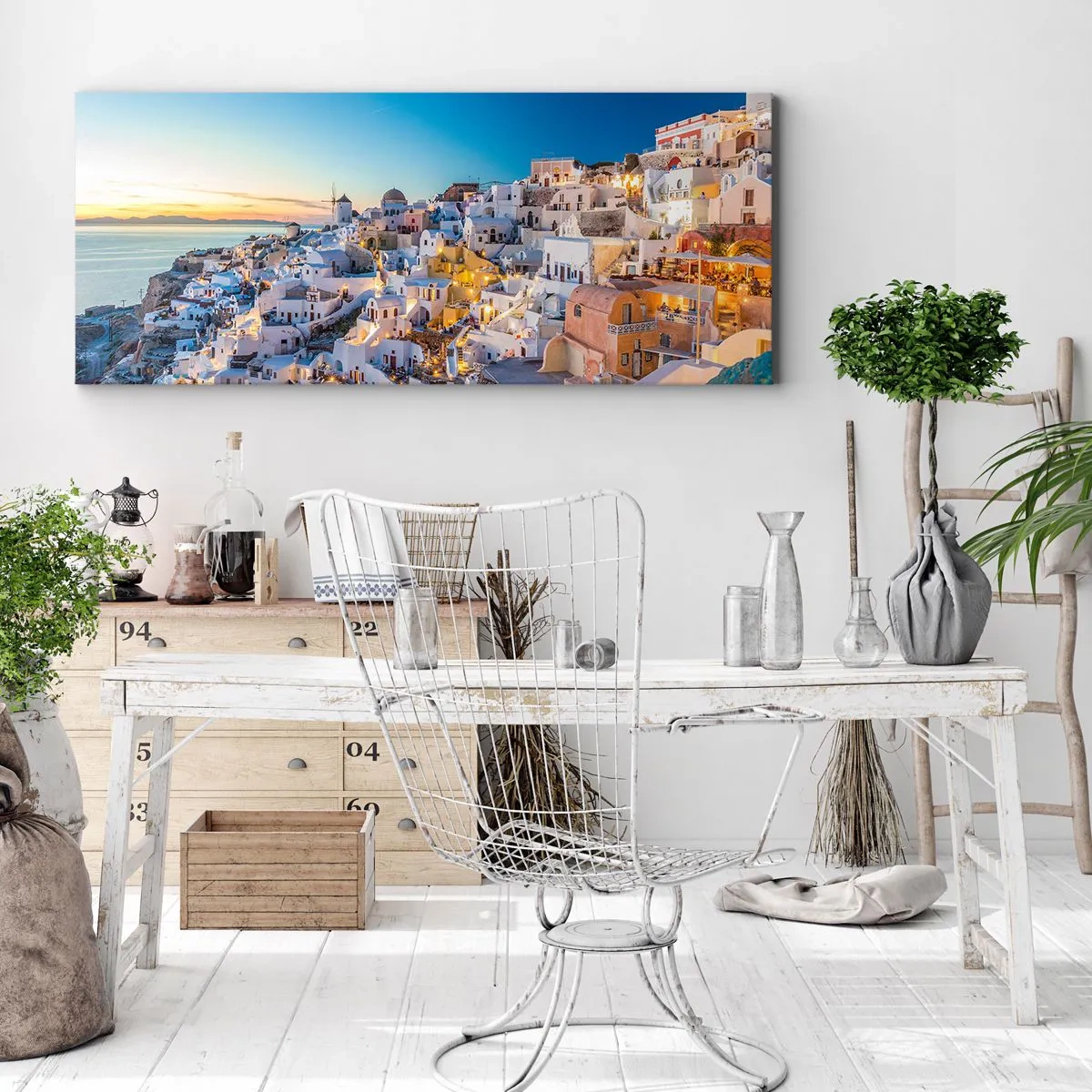 Obraz na plátne - Esencia Grécka - 100x40 cm