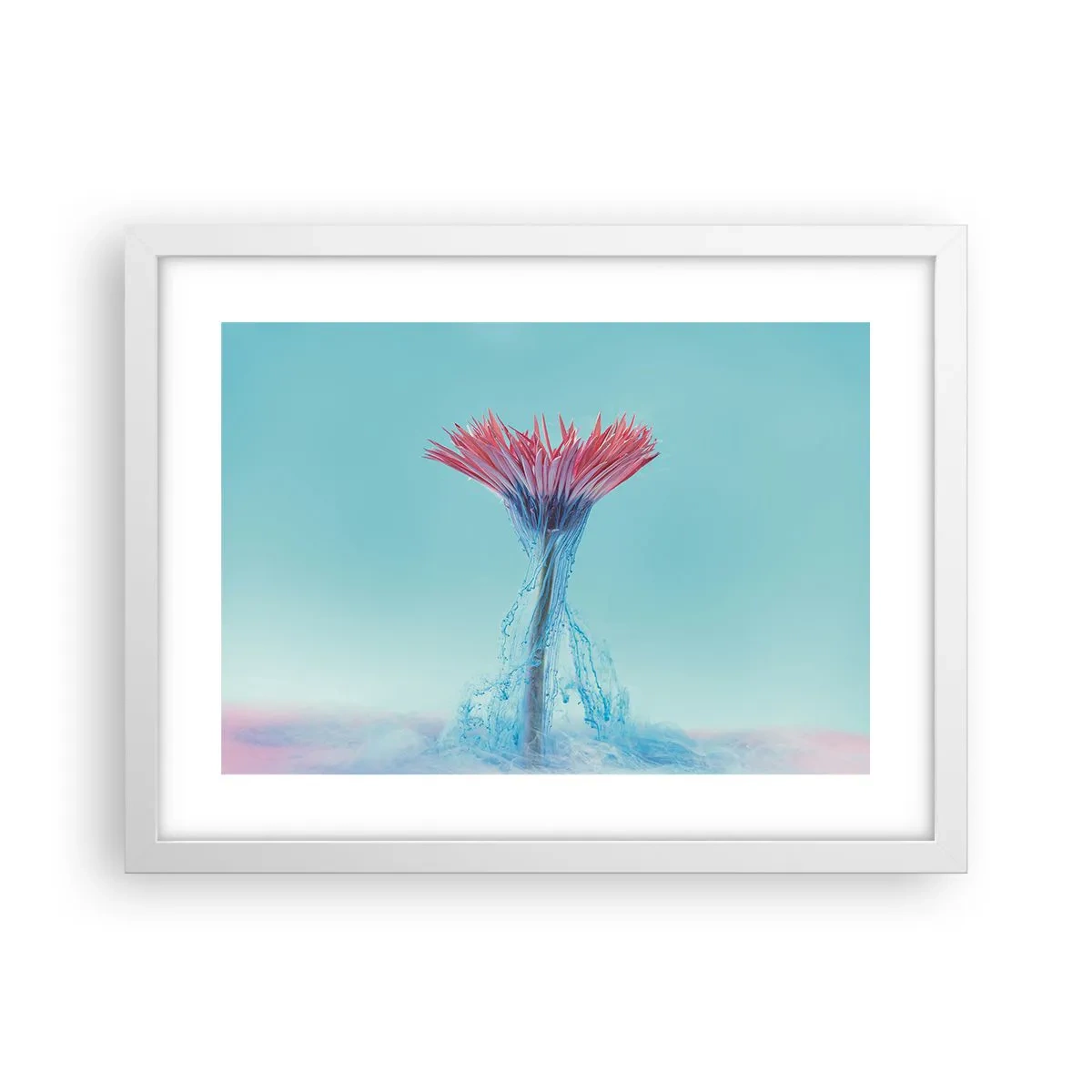 Plagát v bielom ráme - V osviežujúcom objatí - 40x30 cm