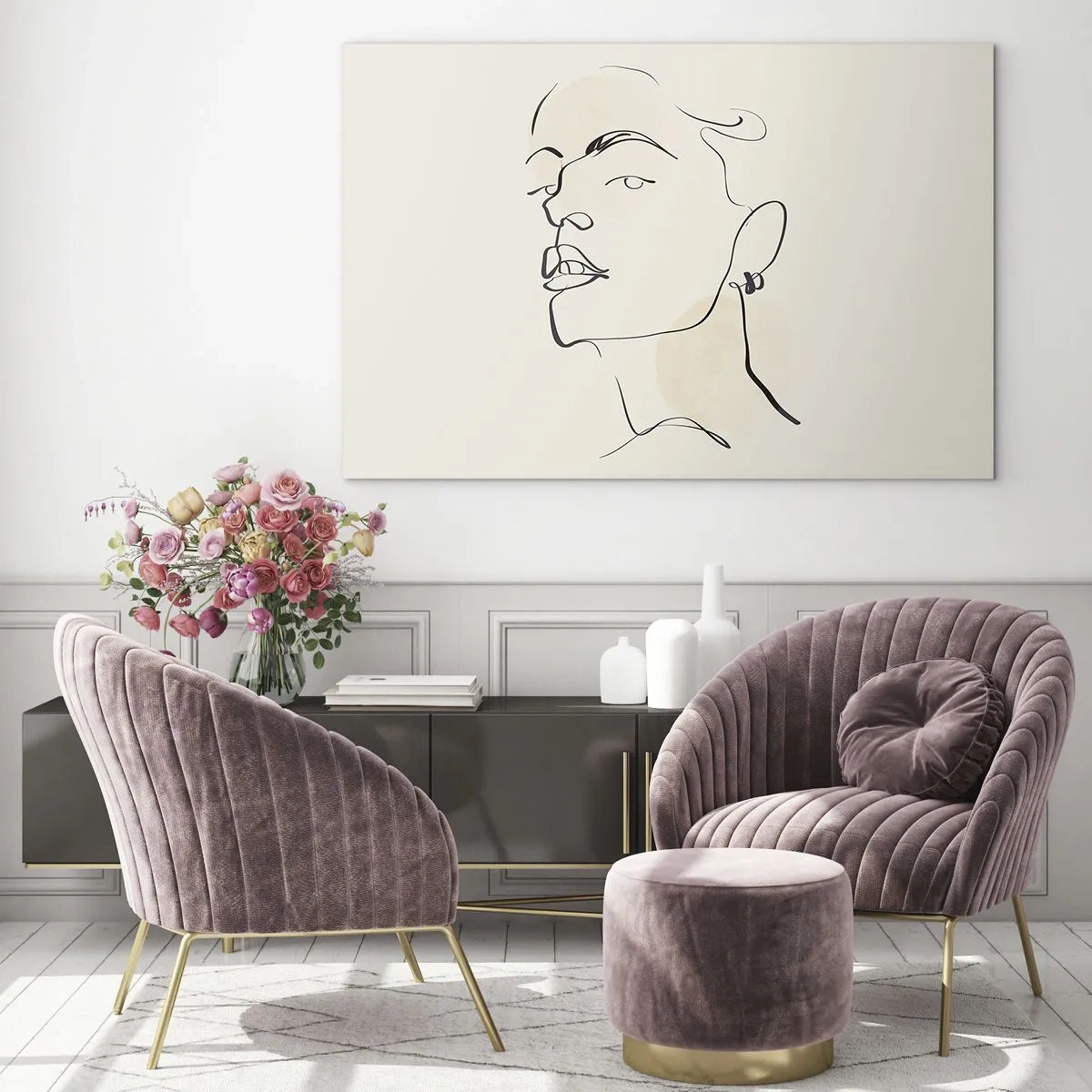 Obraz na skle - Hrdý pohľad - 100x70 cm