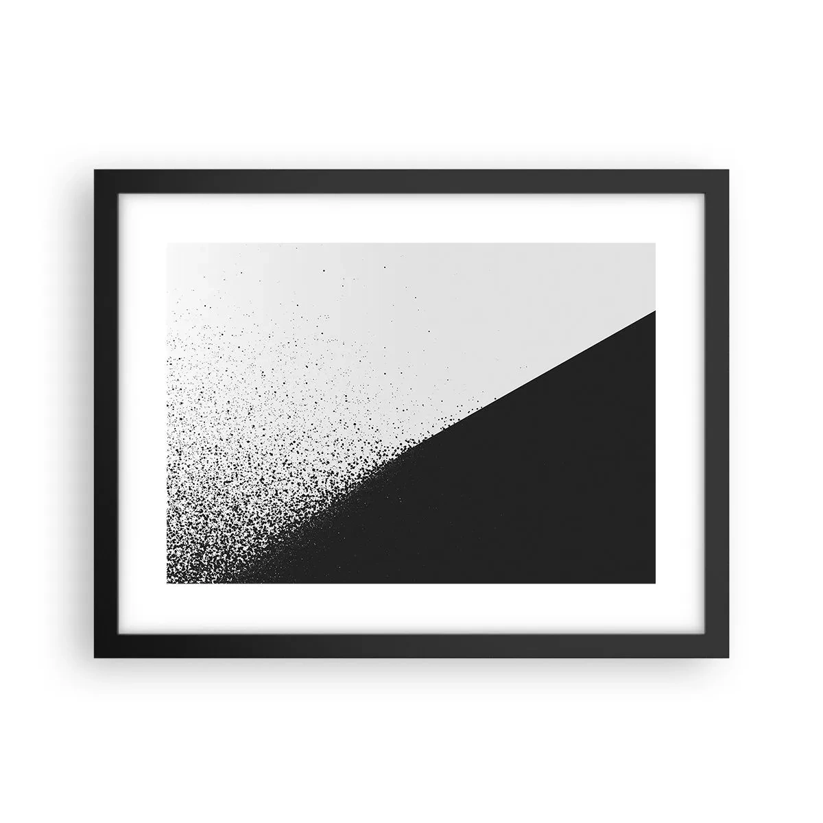 Plagát v čiernom ráme - Rýchlejšie a rýchlejšie, viac a viac - 40x30 cm