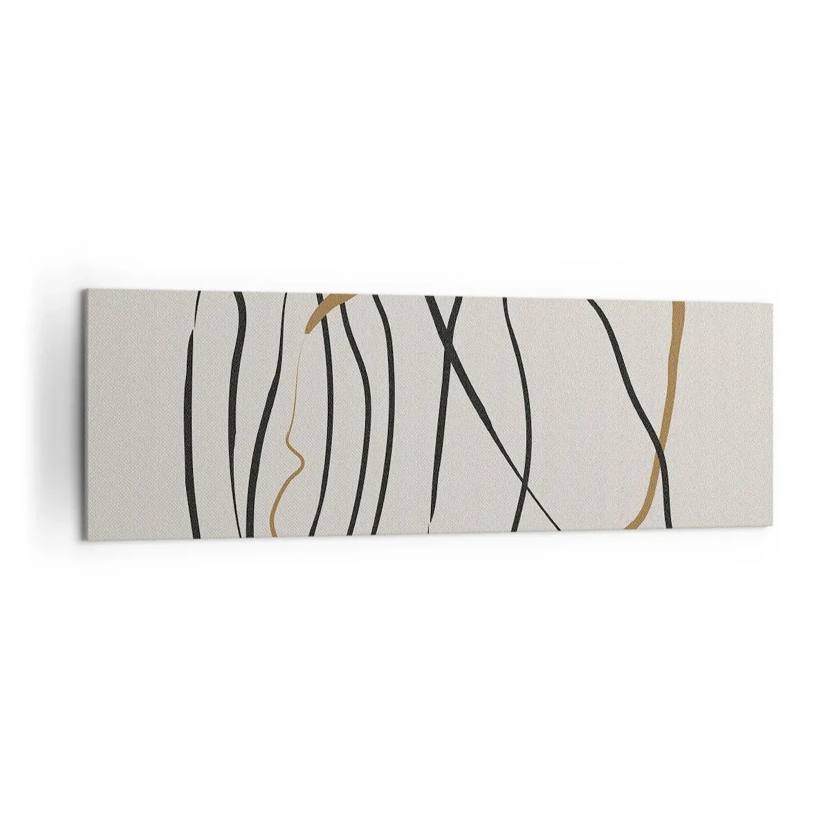 Obraz na plátne - Kompozícia – tanec v slučke - 160x50 cm