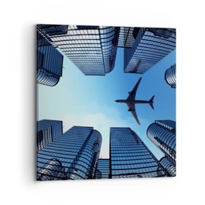 Obraz na plátne - Pohľad zo sklenenej rokliny - 70x70 cm