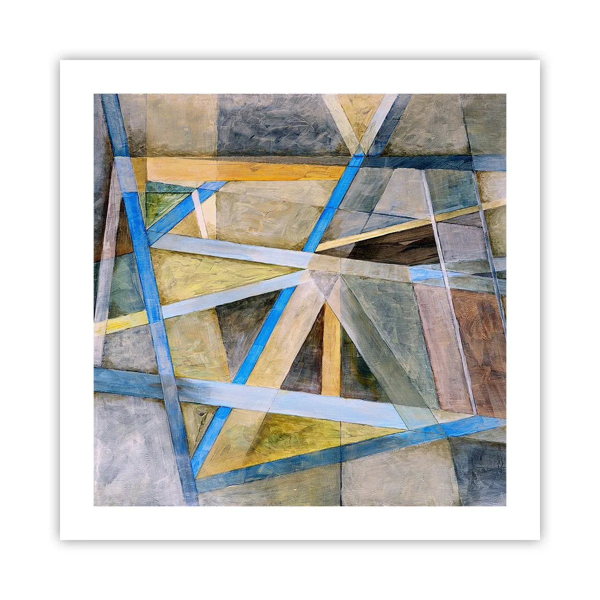 Plagát - Priamo alebo diagonálne? - 50x50 cm