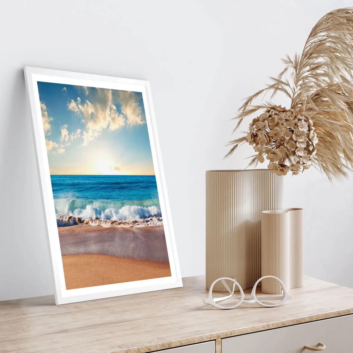 Plagát v bielom ráme - Pohyb a nehybnosť zároveň - 61x91 cm