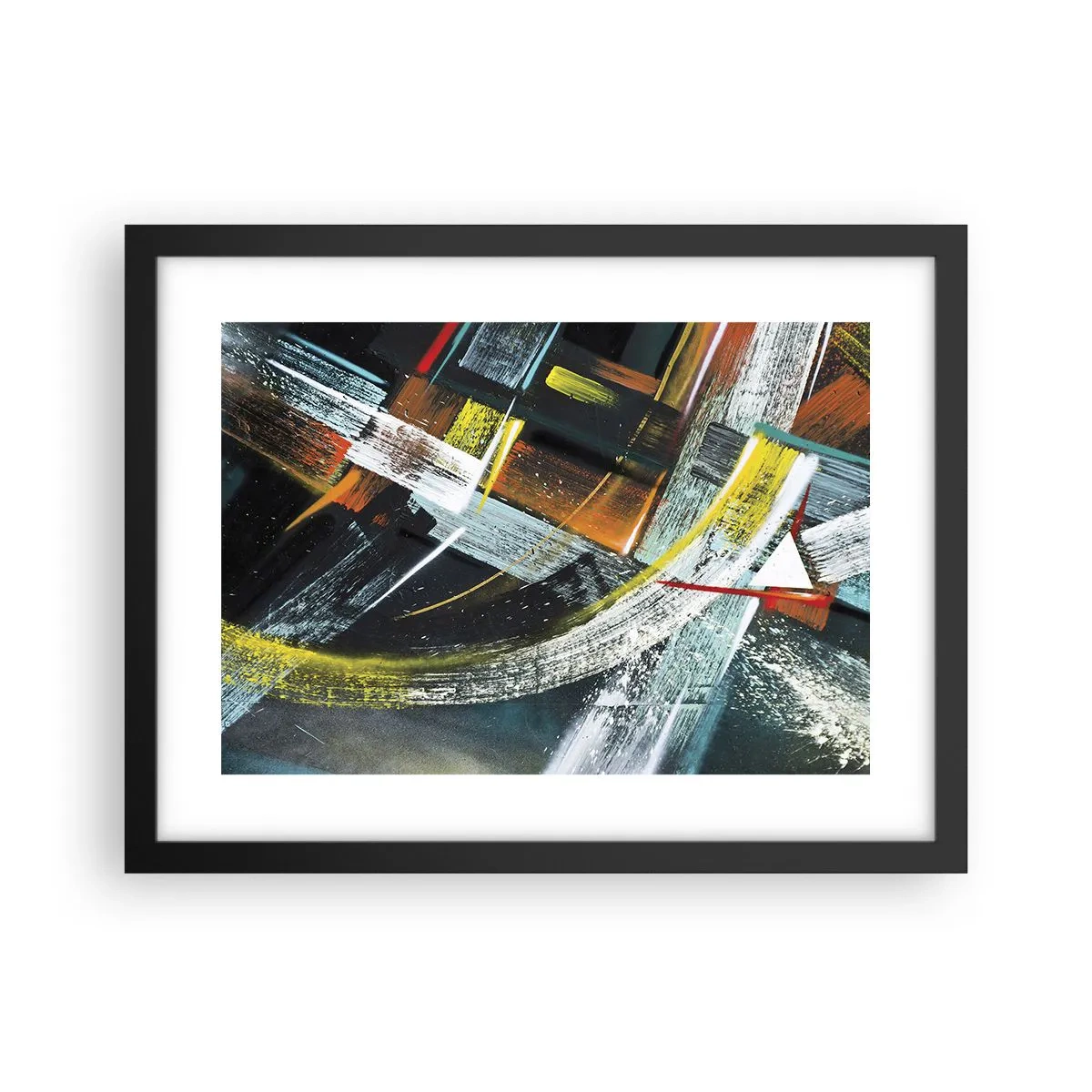 Plagát v čiernom ráme - Energia pohybu - 40x30 cm