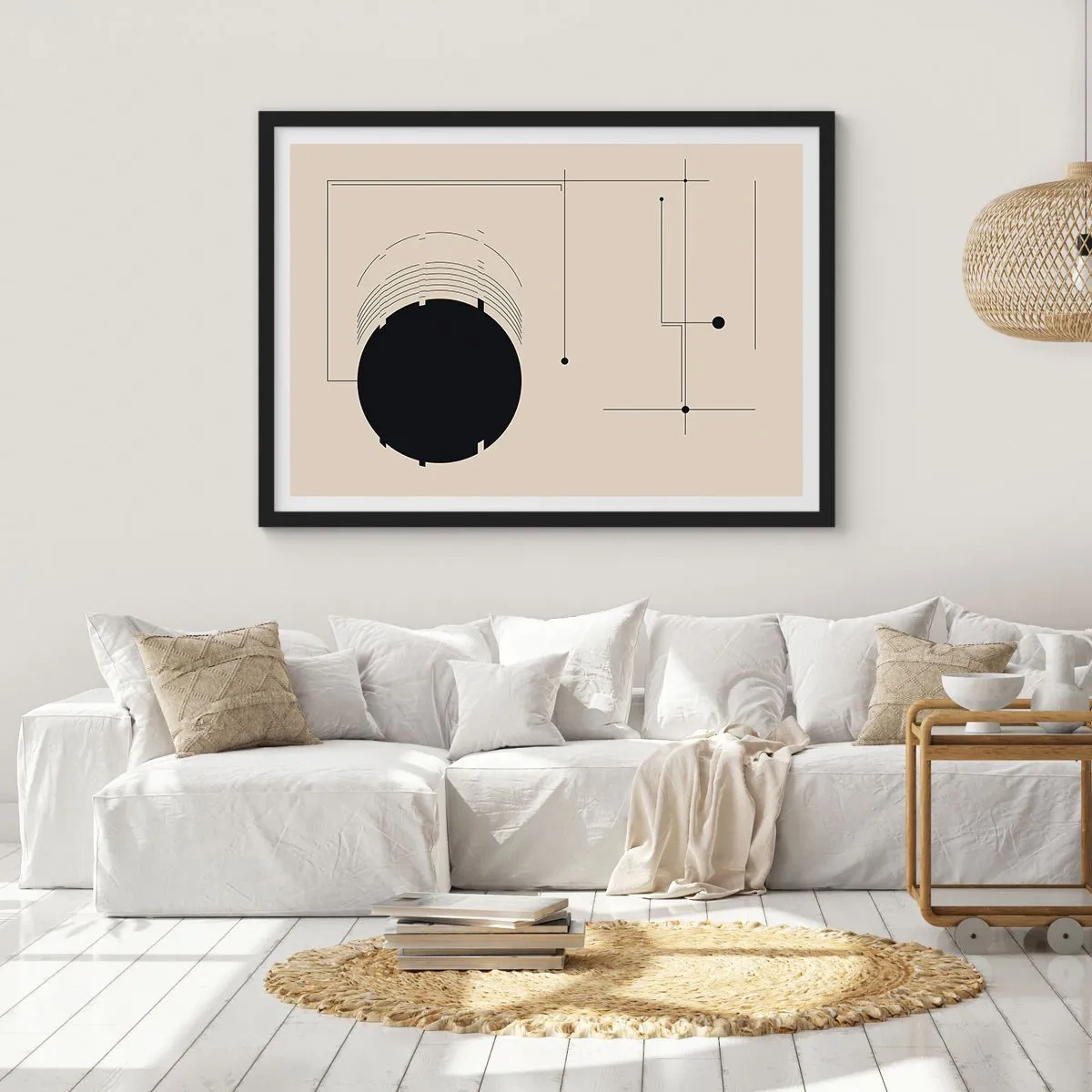 Plagát v čiernom ráme - Pružná a dynamická kompozícia - 70x50 cm