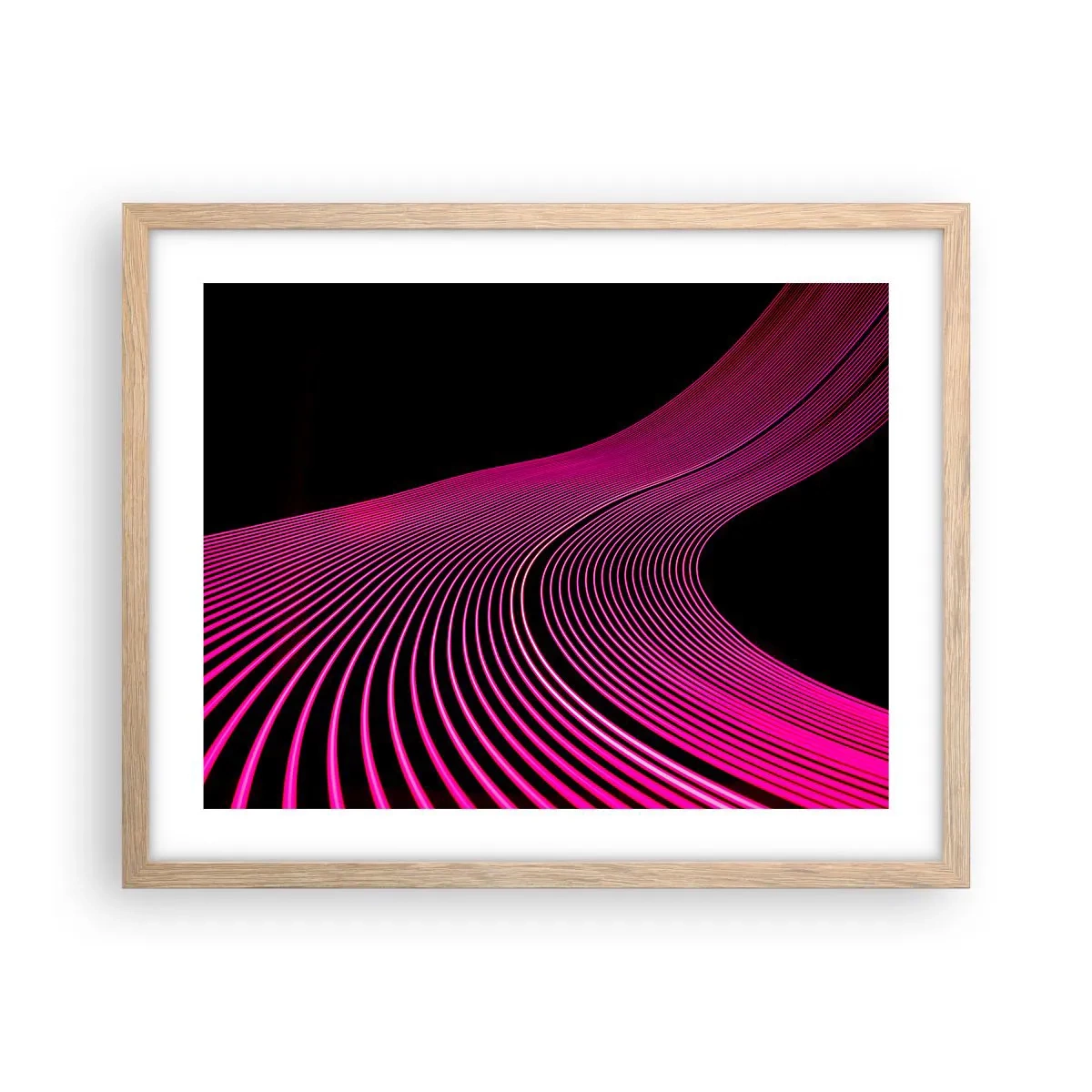 Plagát v ráme zo svetlého duba - Bulvár svetla - 50x40 cm