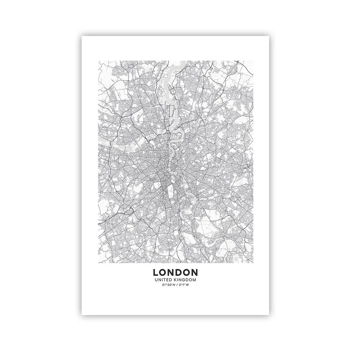 Plagát - Mapa londýnskeho labyrintu - 61x91 cm