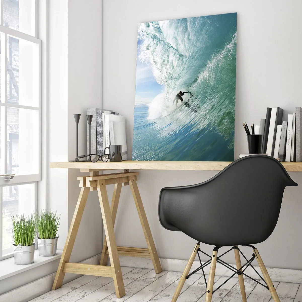 Obraz na skle - Vždy na povrchu - 50x70 cm
