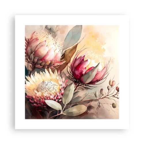 Plagát - Z profilu a en face - 40x40 cm