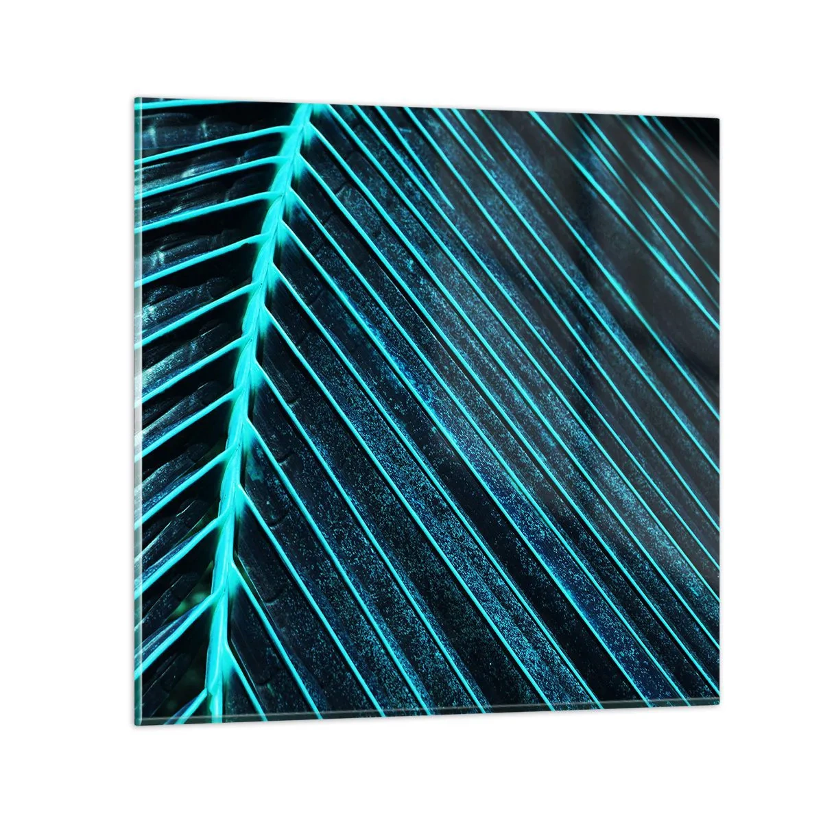 Obraz na skle - Textúra zelene - 30x30 cm