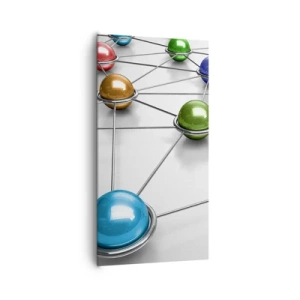 Obraz na plátne - Vesmírna pavučina - 65x120 cm