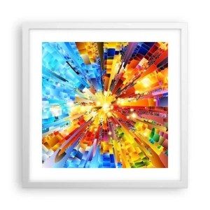 Plagát v bielom ráme - In medias res - 40x40 cm