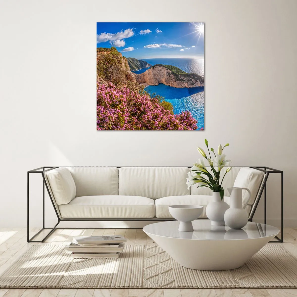 Obraz na skle - Moje veľké grécke prázdniny - 70x70 cm