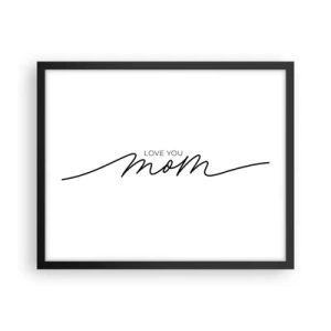 Plagát v čiernom ráme - Veľké dojatie - 50x40 cm