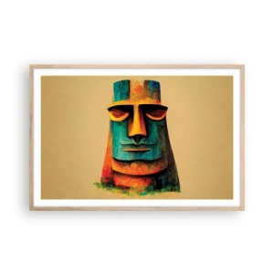 Plagát v ráme zo svetlého duba - Sošný, ale sympatický - 91x61 cm