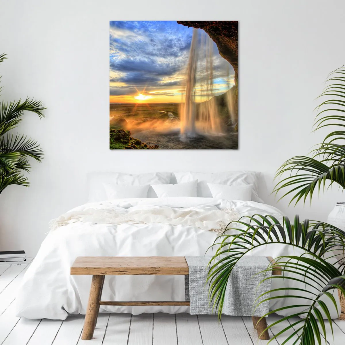 Obraz na plátne - Svet za závojom kvapiek - 70x70 cm