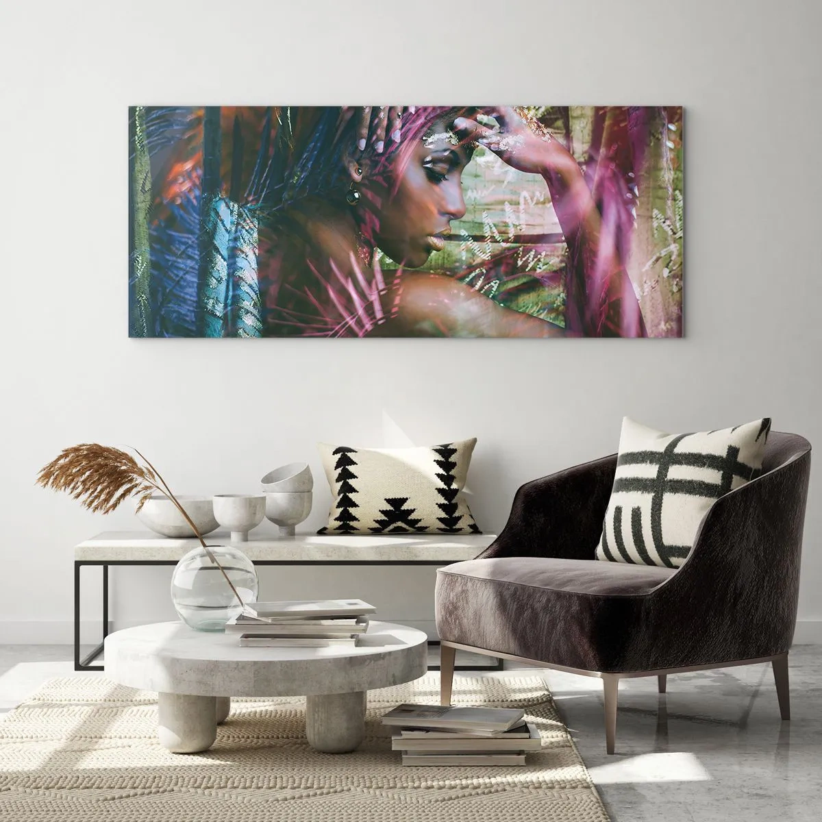 Obraz na skle - Matka príroda v džungli - 100x40 cm