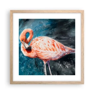 Plagát v ráme zo svetlého duba - Dekoratívne od prírody - 40x40 cm