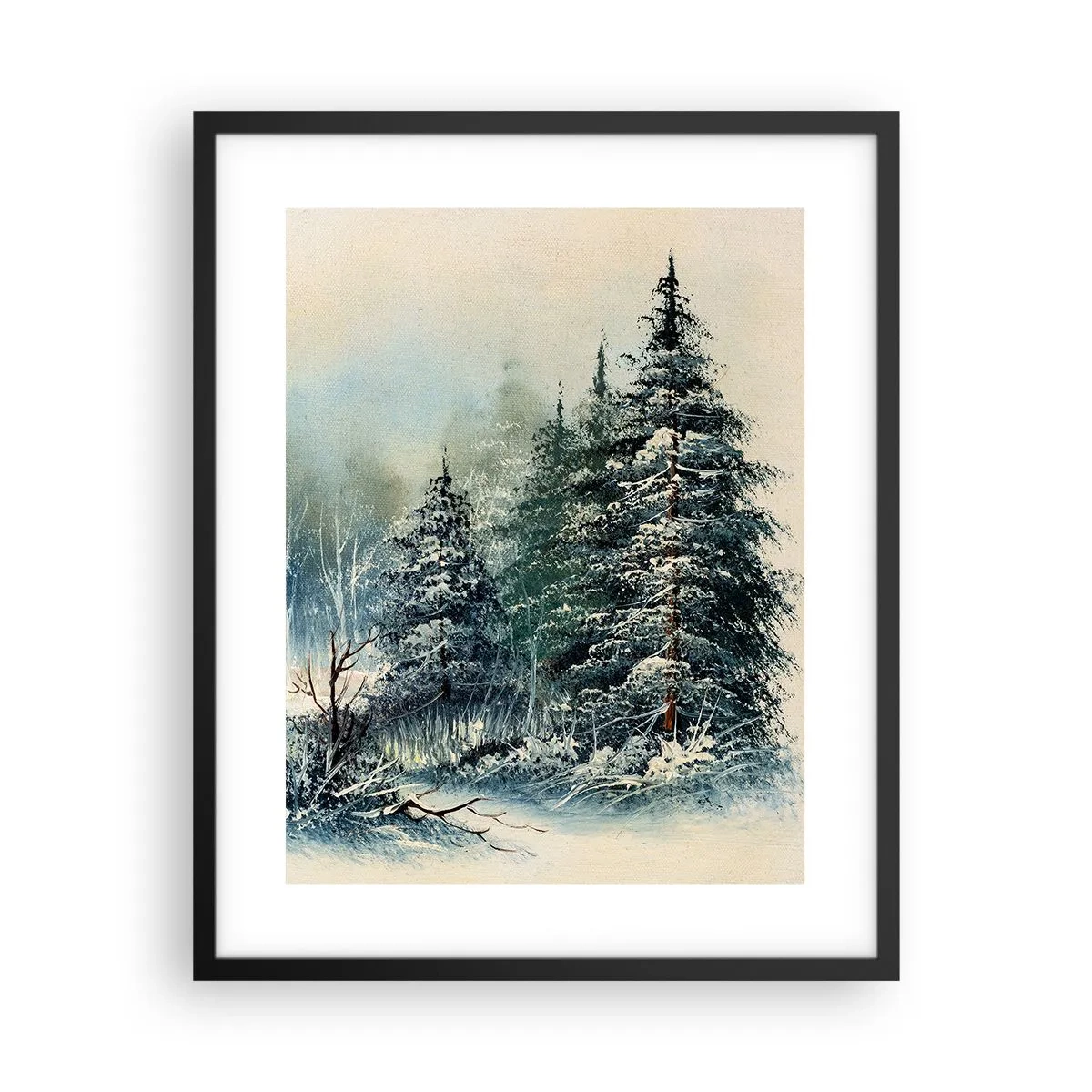 Plagát v čiernom ráme - Pripravenie na Vianoce - 40x50 cm