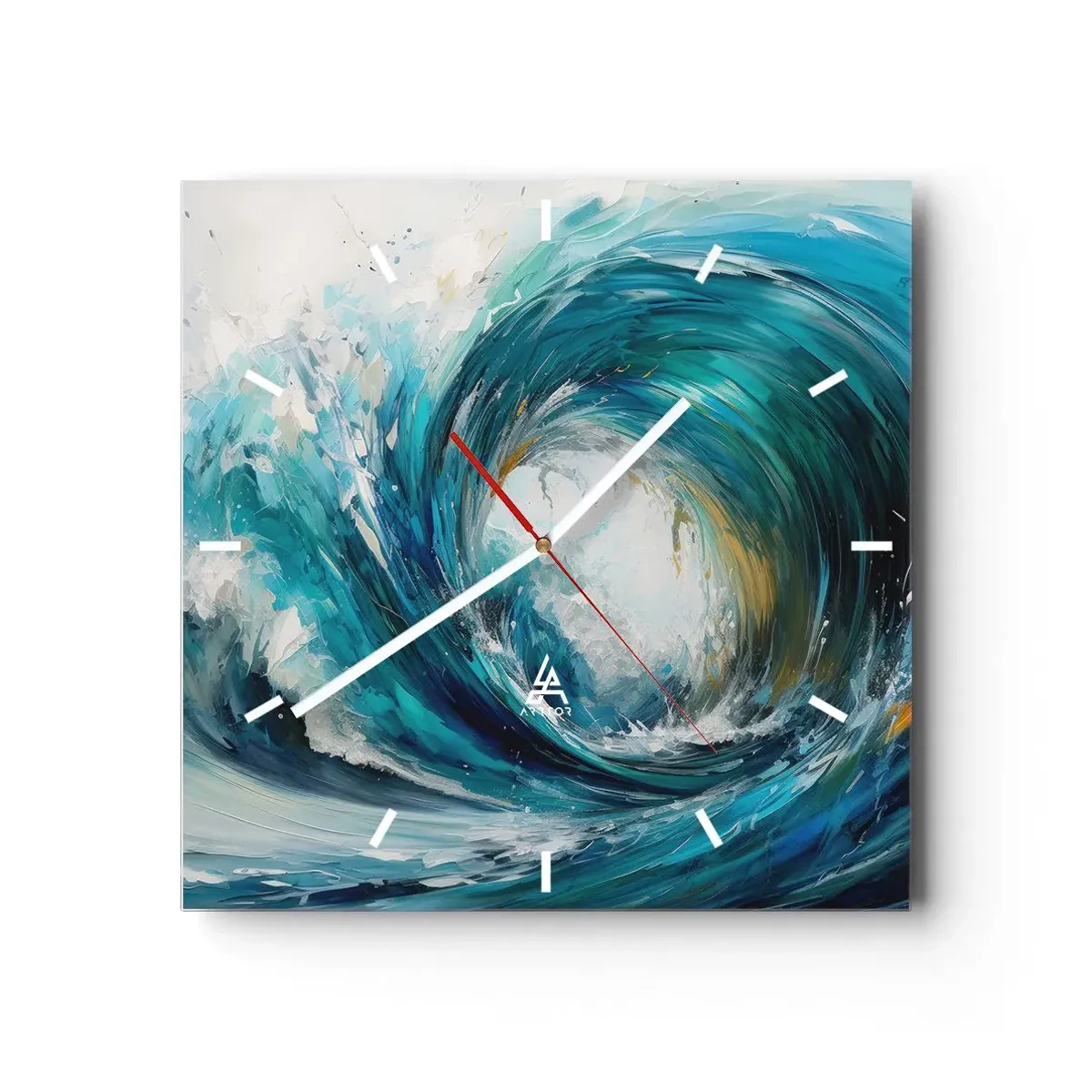 Nástenné hodiny - Morský portál - 40x40 cm