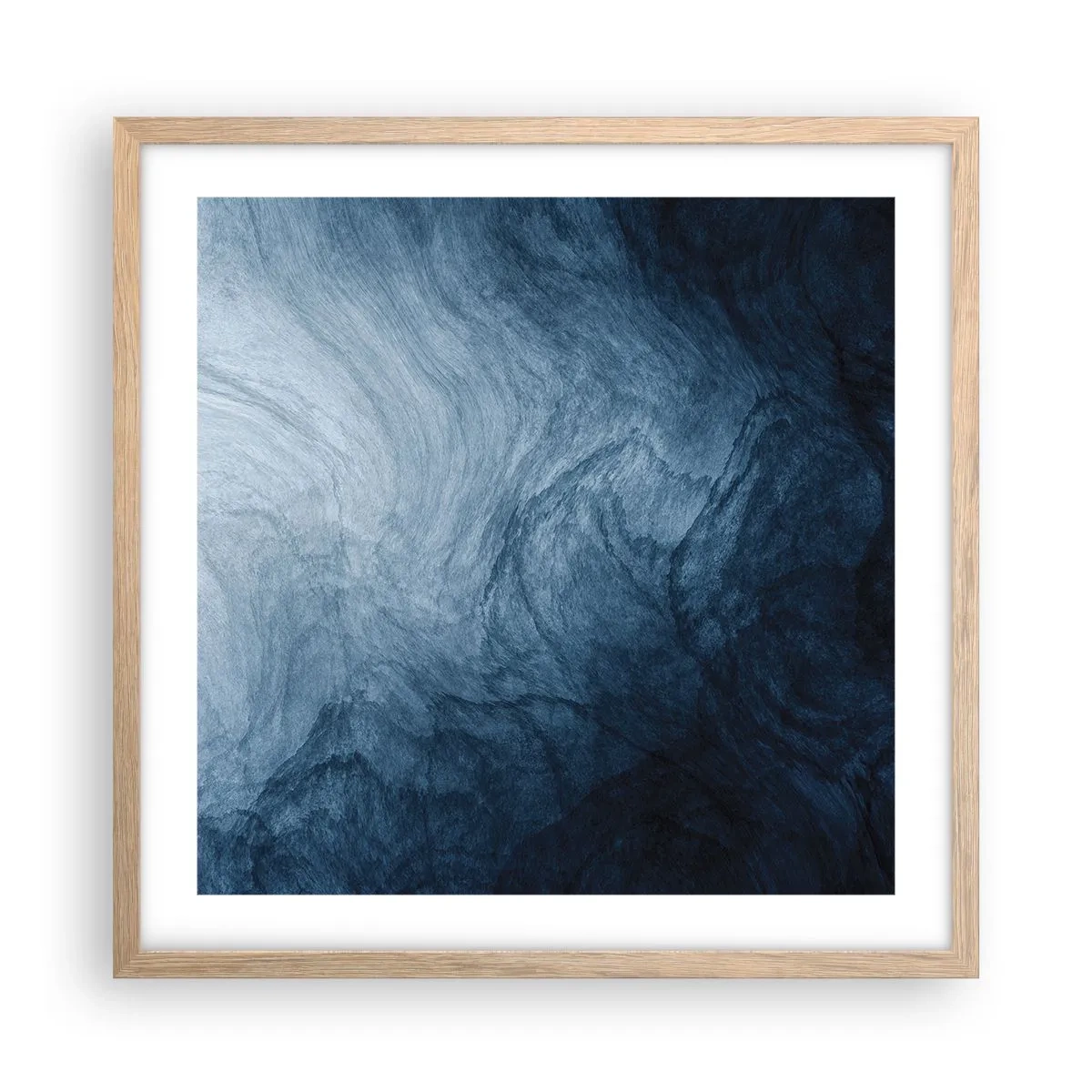 Plagát v ráme zo svetlého duba - Siahnuť do hlbín - 50x50 cm