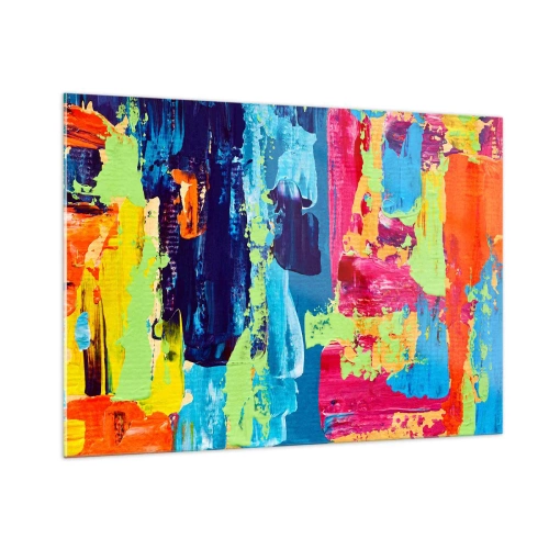 Obraz na skle - Život je krásny! - 100x70 cm