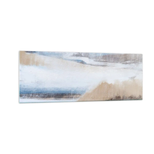 Obraz na skle - Zimná kompozícia - 140x50 cm