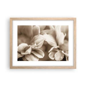 Plagát v ráme zo svetlého duba - Nežné ako úsmev - 40x30 cm