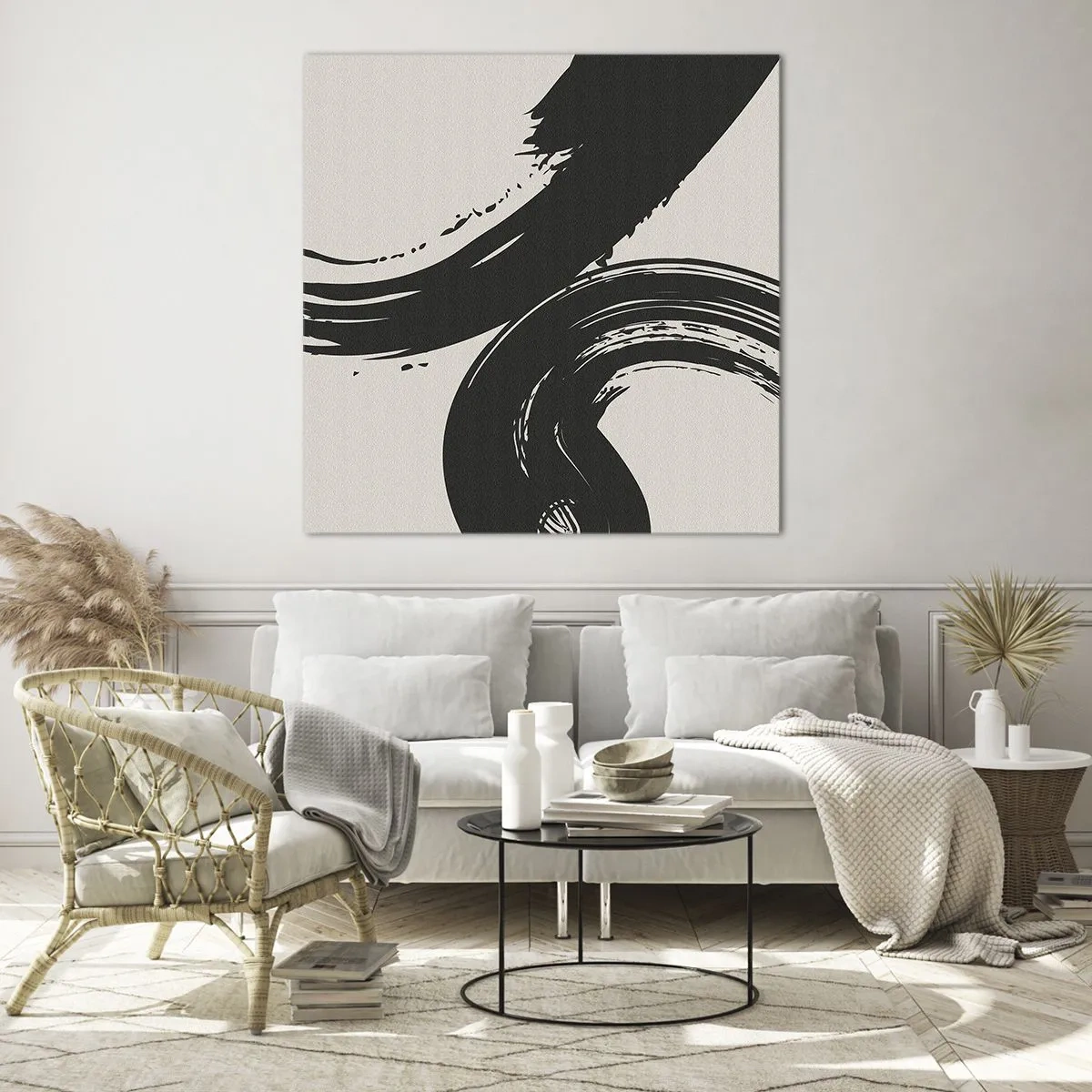 Obraz na skle - S rozmachom a dookola - 60x60 cm