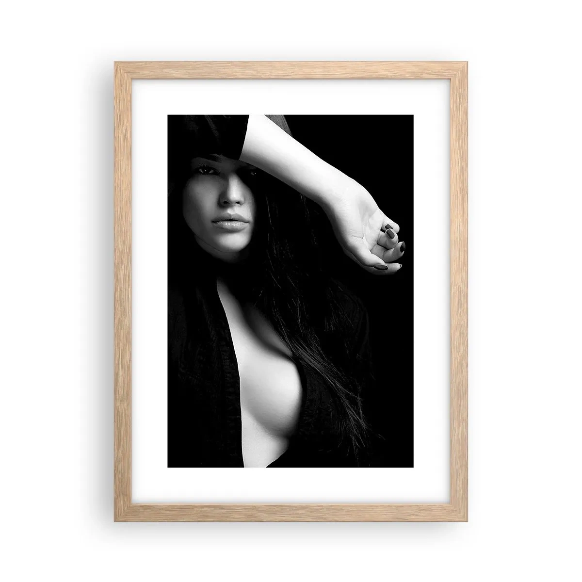 Plagát v ráme zo svetlého duba - Škola zvádzania - 30x40 cm