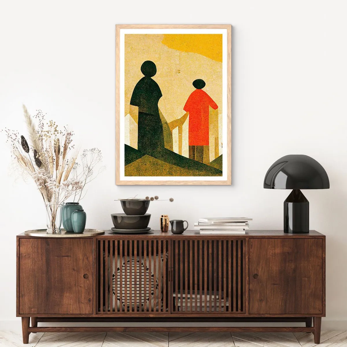 Plagát v ráme zo svetlého duba - Ešte veľmi ďaleko - 50x70 cm