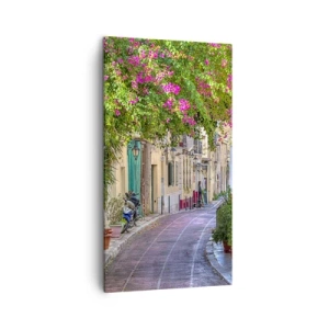 Obraz na plátne - Kvitnúce zákutie - 45x80 cm