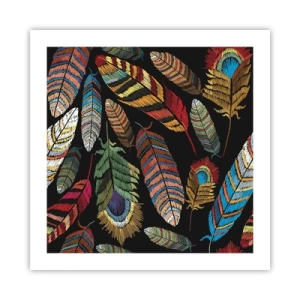 Plagát - Vtáčí karneval - 50x50 cm