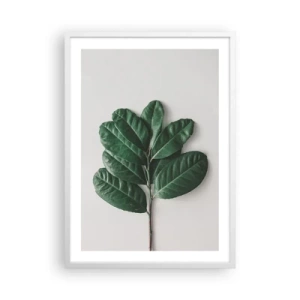 Plagát v bielom ráme - Kresba samotnej prírody - 50x70 cm