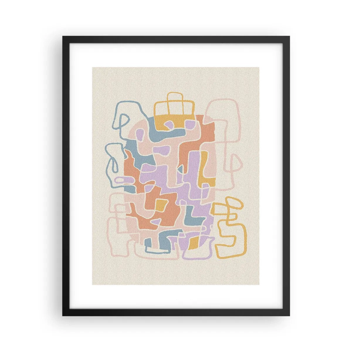 Plagát v čiernom ráme - Labyrint – veselé dobrodružstvo - 40x50 cm