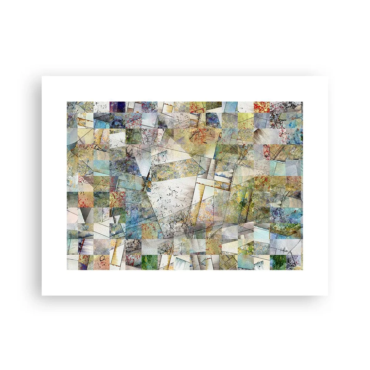 Plagát - Geometrické preskupenie - 40x30 cm