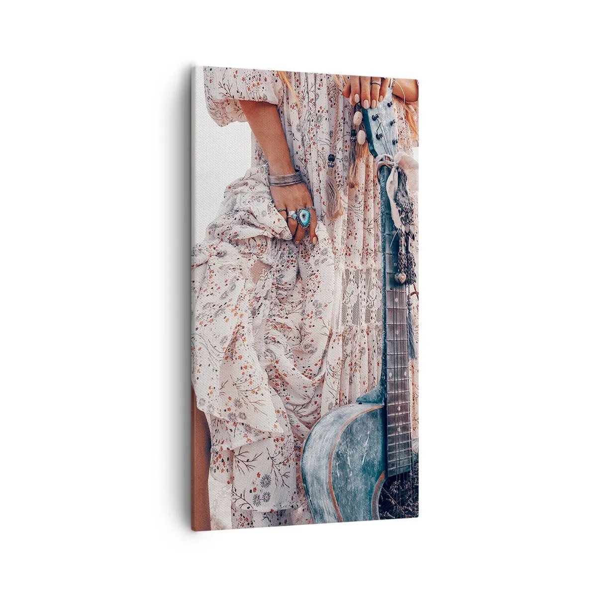 Obraz na plátne - Kvetinové deti na ceste - 55x100 cm