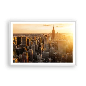 Plagát v bielom ráme - Rast na slnku - 91x61 cm