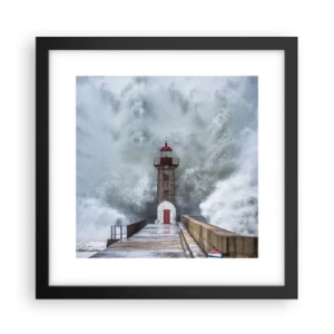 Plagát v čiernom ráme - Hukot vody, šum vetra - 30x30 cm